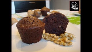 Muffins de Chocolate los más sabrosos y deliciosos  Receta fácil y rápida [upl. by Reerg]