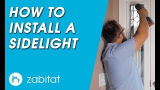 How to Replace a Door Sidelight  Door Glass Insert [upl. by Ydur442]