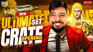 New Ultimate Set Crate Opening🔥🥵 PUBG MOBIE LIVE [upl. by Waechter761]