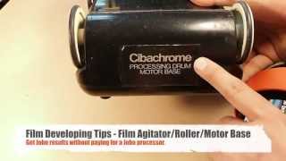 Darkroom Tips How to use a Cibachrome film roller  motor base  drum processor [upl. by Yaf341]