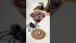 Black Widow Mocktail  alcoholfree Halloween drink recipe [upl. by Faustena841]