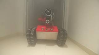 Fire Fighting Robot Shopping Mall Test [upl. by Shannah]