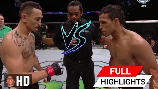 UFC Max Holloway VS Charles Oliveira Full Highlights HD  Oliveira se lesiona  Ray MMA [upl. by Lach]