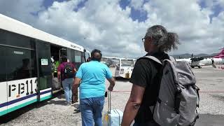 Saint Maarten Airport Arrival 2024 SXM [upl. by Ylus]