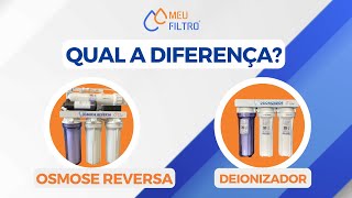 DIFERENÇA OSMOSE REVERSA E DEIONIZADOR [upl. by Mirella]