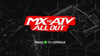 MX vs ATV All Out Title Screen PC Xbox One PS4 [upl. by Arannahs]