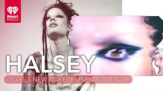 Halsey Unveils New Makeup Line AboutFace  Fast Facts [upl. by Burrus]