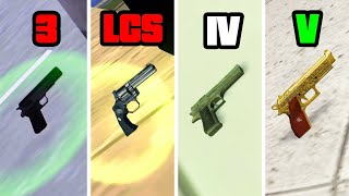 How to get all HANDGUNS in GTA Games All Locations [upl. by Constantina741]