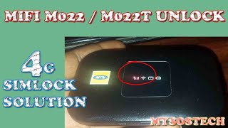 MIFI UNLOCK M022 M022T l02H [upl. by Oeak]