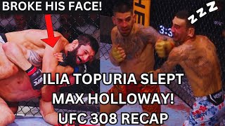 Topuria puts Max Holloway to Sleep  UFC 308 Recap [upl. by Notlehs]