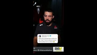 Iconic walkout from Mike Perry 😂 ht mmamarcussX [upl. by Nbi]