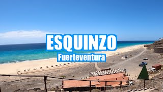 Esquinzo beach Fuerteventura Spain 🇪🇸 4K Walking Tour [upl. by Gerrilee]