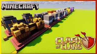 Como hacer los muros de Clash of Clans en Minecraft 🛡️🧱 [upl. by Eiznekcam]