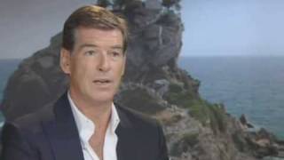 Pierce Brosnan Talks Mamma Mia [upl. by Ahsonek]