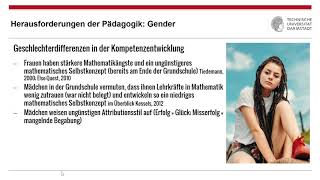 13 Vorlesung Aktuelle Herausforderungen für die Pädagogik Gender [upl. by Yenaffit479]