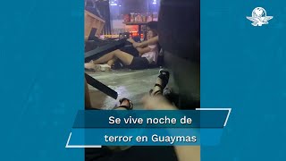 Se registra balacera en un bar y durante un convivio en Guaymas Sonora [upl. by Inan]