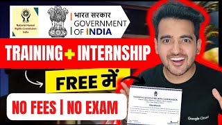 Free Government Internship Announced ➤NHRC Summer Internship 2024  StipendCertificateamp BAG [upl. by Nekcerb]