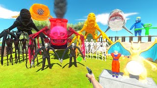 Hunting for ChooChoo Charles amp Parkour Fights Largest Invertebrate  Animal Revolt Battle Simulator [upl. by Essilevi]