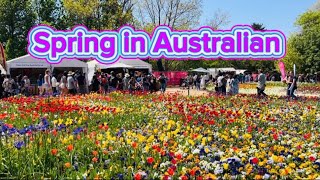 Floriade Australias Biggest Celebration of Spring at Commonwealth Park Canberra travelvlog 🌸🇦🇺 [upl. by Siari]