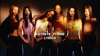 KATSEYE ‘Flame’ LYRICS from the Netflix Series Jentry Chau vs The Underworld [upl. by Sinnej572]