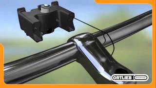 Ortlieb Ultimate 6 Mounting Installation Demo  CycloCampingcom [upl. by Anaahs969]