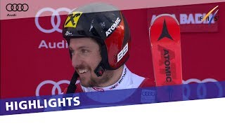 Marcel Hirscher in a class of his own in Giant Slalom at Alta Badia  Highlights [upl. by Ahtanaram204]