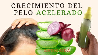 SOLO 3 INGREDIENTES NATURALES Y TU CABELLO NO PARARÁ DE CRECER [upl. by Ahsinyd]