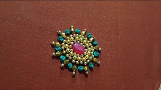 Simple Easy Design Blouse amp Sarees Tablet Beads Work subscribe [upl. by Bodrogi469]