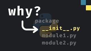 What does initpy do in Python [upl. by Lizabeth]