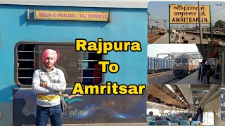 New Delhi Amritsar Shane Punjab Express Vlog  Rajpura to Amritsar Train Journey  Shanepunjab [upl. by Darej]