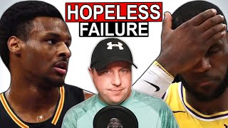 Bronny James MISERABLE FAILURE in NBA Summer LeagueAGAIN [upl. by Derron863]