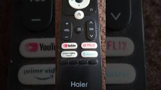 Haier android TV remote haier android tv smartledtv led remote smarttv hdtv hdking [upl. by Tjon]