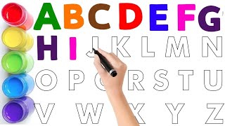 Collection of uppercase amp lowercase alphabet dotted lines ABCD alphabet writing alphabet song A Z [upl. by Fafa411]