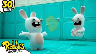 Super Rabbids The beginning  RABBIDS INVASION  30 Min New compilation  Cartoon for kids [upl. by Seuguh]