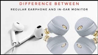 Difference bw Regular earphones amp InEar Monitor🎧😯🤔 [upl. by Inaliak]