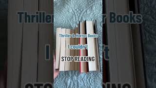 Thriller and Horror books I couldnt stop reading📚 bookrecommendation books bookabook booktok [upl. by Ayela418]