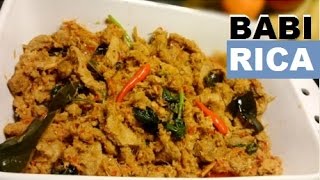 Resep Babi Rica  Babi Woku Enak Delicious Rica Pork Recipe [upl. by Notgnimer]