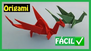 ▷ Cómo hacer un 🐲 DRAGÓN en Origami FÁCIL  Papiroflexia PASO A PASO✅ [upl. by Rebmac]