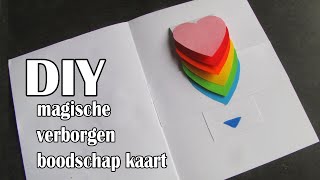 DIY Moederdag Kaart Met Magische Verborgen Boodschap Lange Versie [upl. by Wisnicki951]