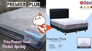 Review Central Premier Pocket Plus  kasur spring bed valued all round [upl. by Hawken165]