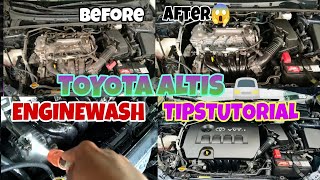 HOW TO ENGINE BAY CLEANING YOUR CAR TOYOTA ALTIS 2016model tutorial tips beginners toyota [upl. by Enaz]