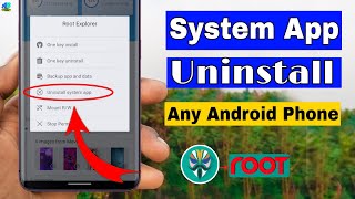 System App Uninstall Any Android Phone  ROOT [upl. by Sheeb]