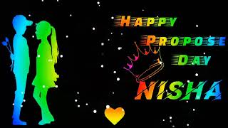 💞Propose day whatsapp status💞 propose day song status New song ringtone Nisha Naam whatsapp status [upl. by Brittany]