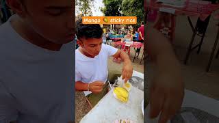 Thai Dessert 🍨 foodblogger foodtour mangostickyrice thaidessert streetfood trvelling [upl. by Lynad]