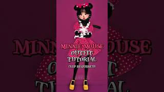 Minnie Mouse Outfit Tutorial 🐭 roblox dti dresstoimpress shorts [upl. by Desirae]