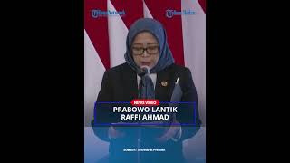 Prabowo Lantik Raffi Ahmad hingga Gus Miftah di Istana Negara [upl. by Leighton]