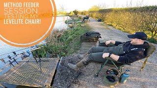 Double Method Feeder Fishing AND Testing Out My Trakker Levelite Longback Fishing Chair [upl. by Atekehs]