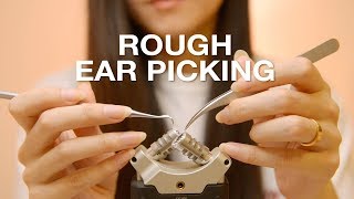 ASMR Rough Mic Picking using Dental PickTweezersCotton Swab No Talking [upl. by Koblas406]