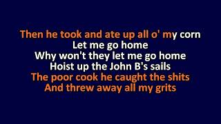 Me First And The Gimme Gimmes  Sloop John B  Karaoke Instrumental Lyrics  ObsKure [upl. by Neelac356]