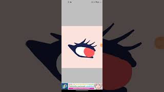 How to draw gacha life eye so fast [upl. by Ronym]